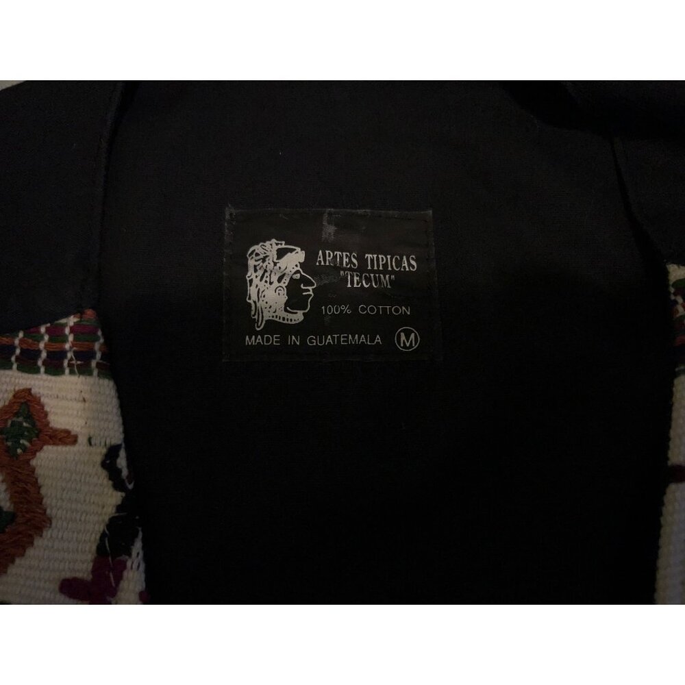 Vintage Tapestry Lodge Aztec Vest/Cotton Medium - Picture 9 of 9